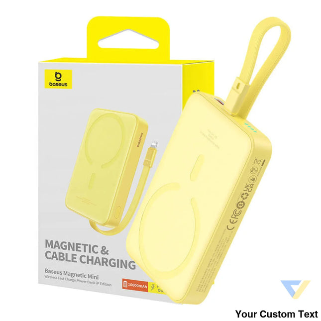 Powerbank Baseus Magnetic Mini 10000mAh USB C 20W MagSafe (yellow) Powerbanks