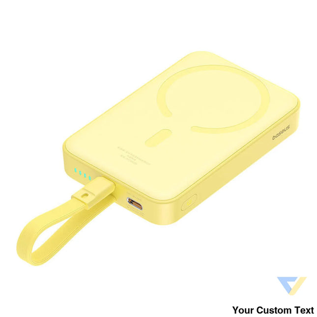 Powerbank Baseus Magnetic Mini 10000mAh USB C 20W MagSafe (yellow) Powerbanks