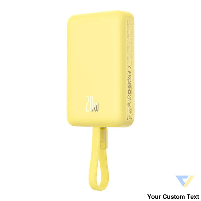 Powerbank Baseus Magnetic Mini 10000mAh USB C 20W MagSafe (yellow) Powerbanks
