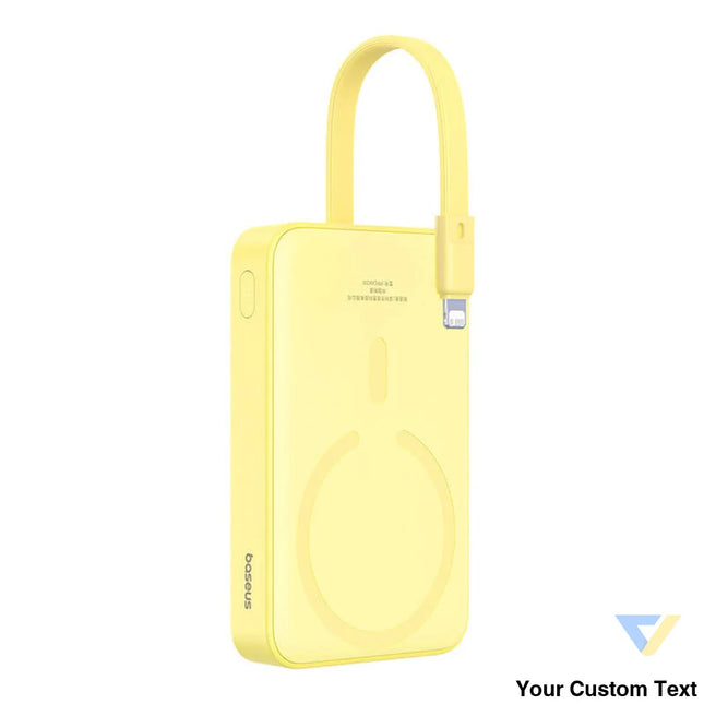 Powerbank Baseus Magnetic Mini 10000mAh USB C 20W MagSafe (yellow) Powerbanks