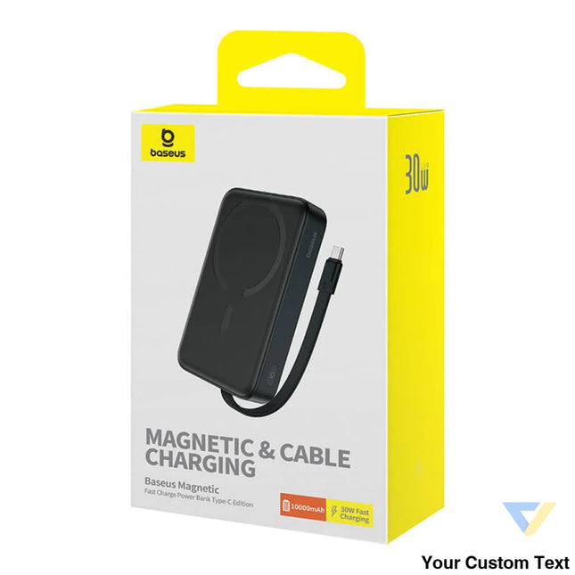 Powerbank Baseus Magnetic Mini 10000mAh USB C 30W MagSafe (black) Powerbanks
