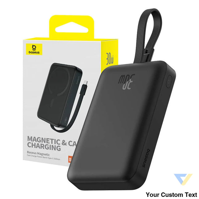 Powerbank Baseus Magnetic Mini 10000mAh USB C 30W MagSafe (black) Powerbanks