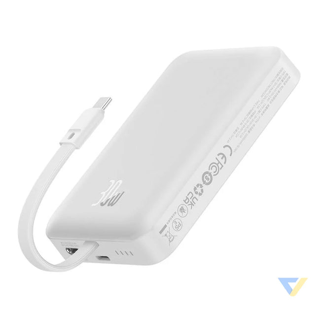 Powerbank Baseus Magnetic Mini 10000mAh USB C 30W MagSafe (white) Powerbanks