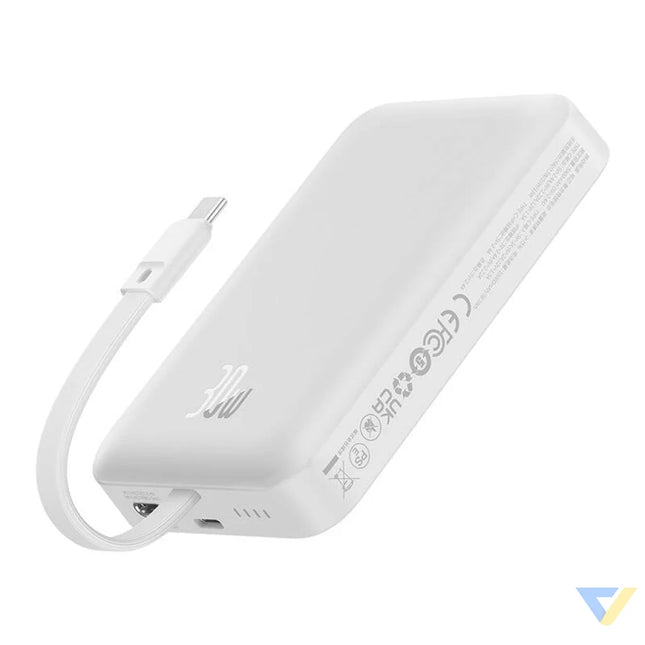 Powerbank Baseus Magnetic Mini 10000mAh USB C 30W MagSafe (white) Powerbanks