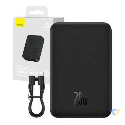 Powerbank Baseus Magnetic Mini 20000mAh USB C 20W MagSafe (black) Powerbanks