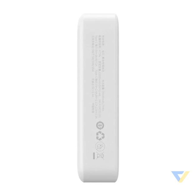 Powerbank Baseus Magnetic Mini 20000mAh USB C 20W MagSafe (white) Powerbanks