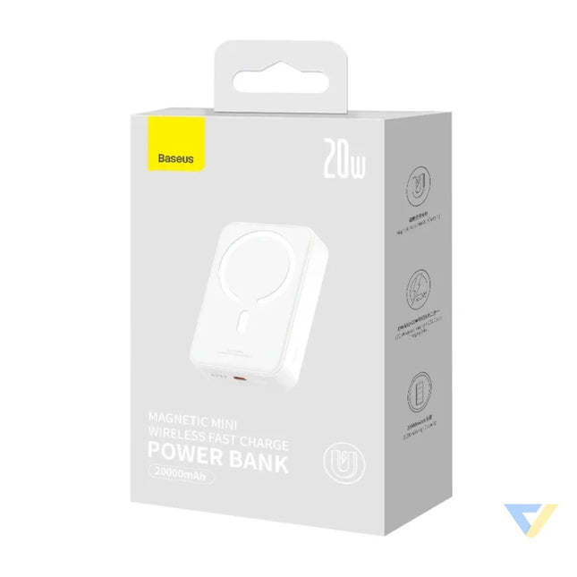 Powerbank Baseus Magnetic Mini 20000mAh USB C 20W MagSafe (white) Powerbanks