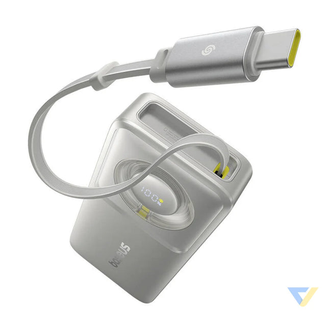 Powerbank Baseus OS Free2Pull 10000mAh 30W + cable (grey) Powerbanks