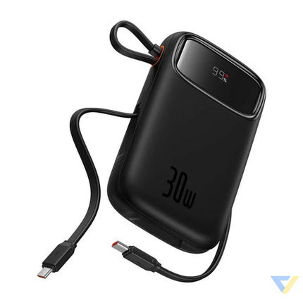 Powerbank Baseus QPow 2 10000mAh 30W 2xUSB C (black) Powerbanks