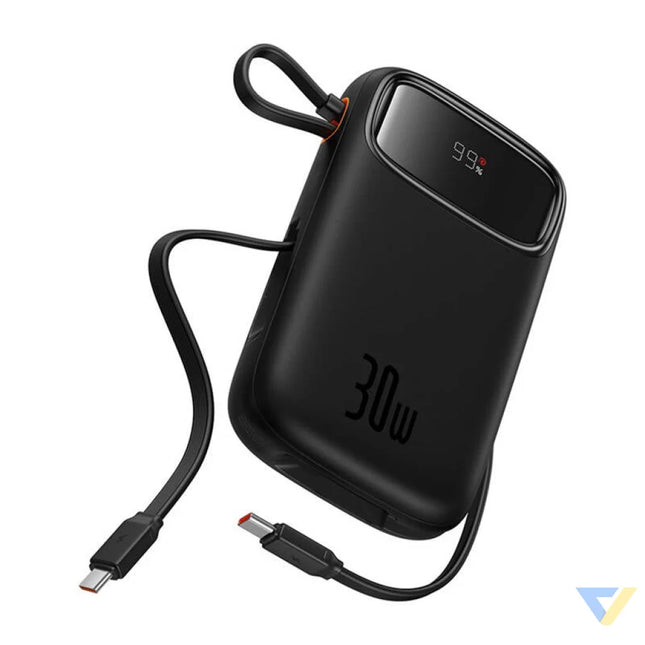 Powerbank Baseus QPow 2 10000mAh 30W 2xUSB C (black) Powerbanks