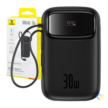 Powerbank Baseus QPow 2 10000mAh 30W 2xUSB C (black) Powerbanks