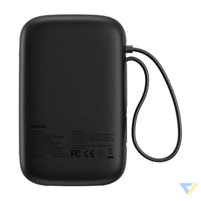 Powerbank Baseus QPow 2 10000mAh 30W 2xUSB C (black) Powerbanks