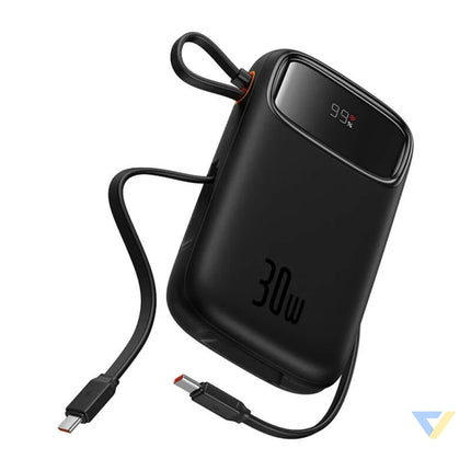 Powerbank Baseus QPow 2 10000mAh 30W 2xUSB C (black) Powerbanks