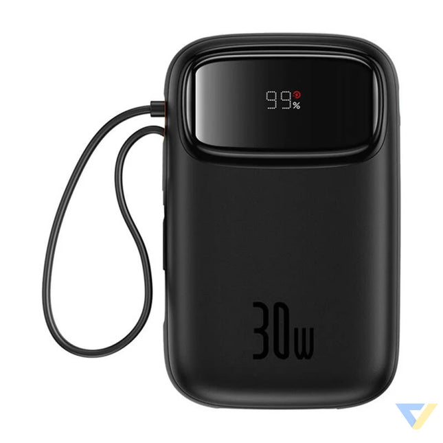 Powerbank Baseus QPow 2 10000mAh 30W 2xUSB C (black) Powerbanks
