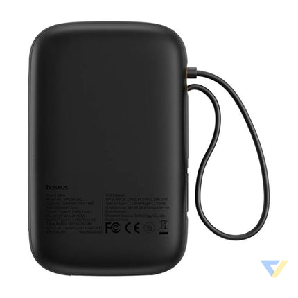 Powerbank Baseus QPow 2 10000mAh 30W 2xUSB C (black) Powerbanks
