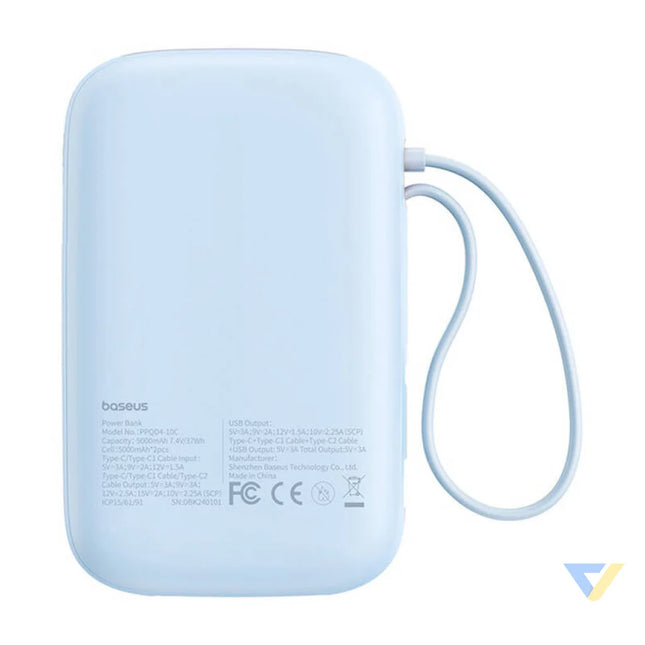 Powerbank Baseus QPow 2 10000mAh 30W 2xUSB C (blue) Powerbanks