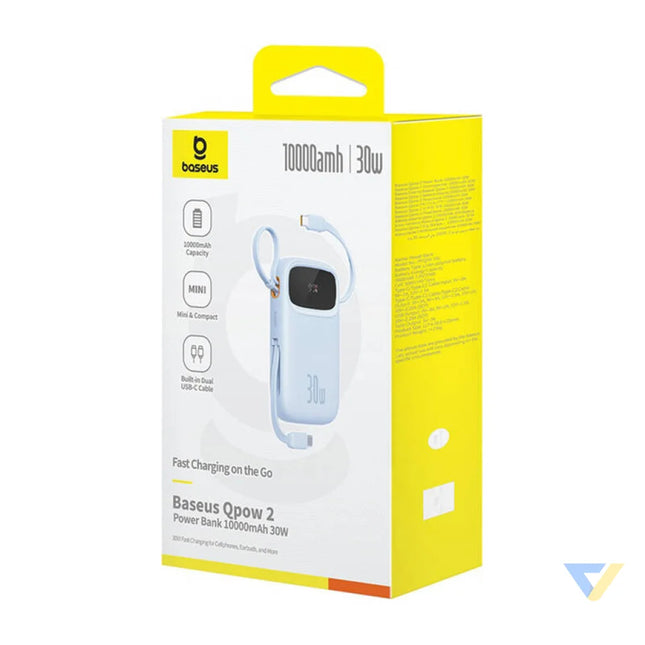 Powerbank Baseus QPow 2 10000mAh 30W 2xUSB C (blue) Powerbanks
