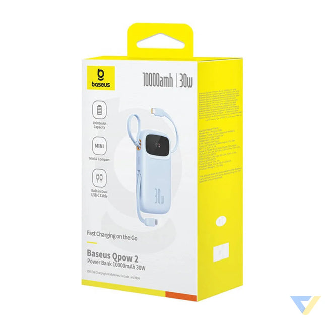 Powerbank Baseus QPow 2 10000mAh 30W 2xUSB C (blue) Powerbanks