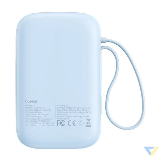 Powerbank Baseus QPow 2 10000mAh 30W 2xUSB C (blue) Powerbanks