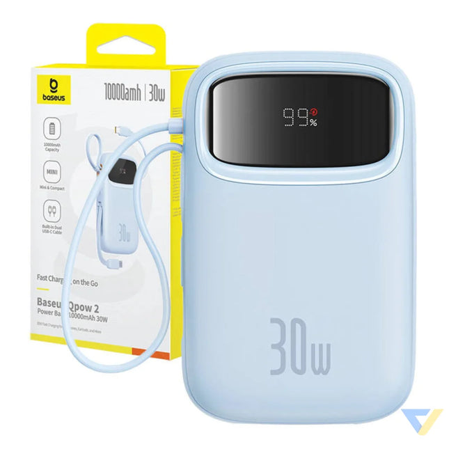 Powerbank Baseus QPow 2 10000mAh 30W 2xUSB C (blue) Powerbanks