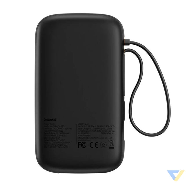 Powerbank Baseus QPow 2 20000mAh 30W 2xUSB C (black) Powerbanks