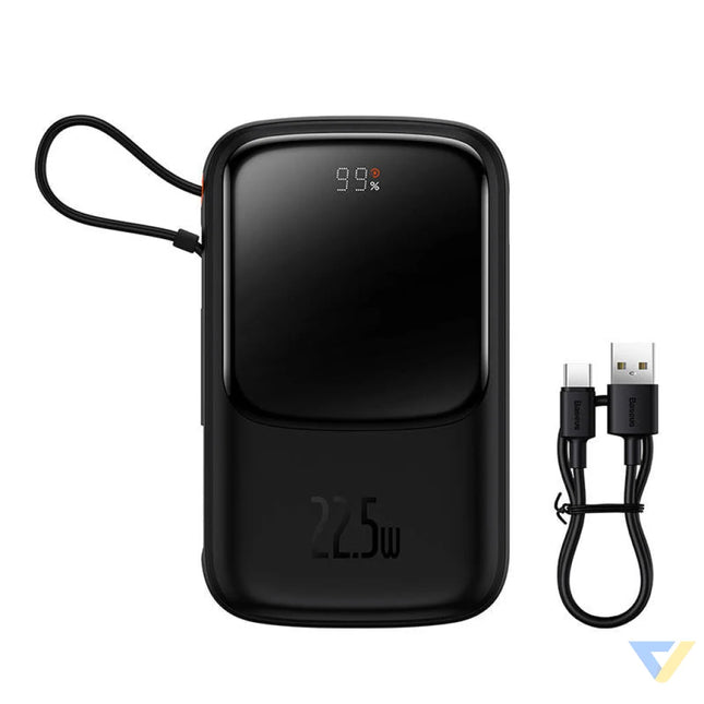 Powerbank Baseus Qpow PRO with cable 10000mAh 22.5W (Black) Powerbanks