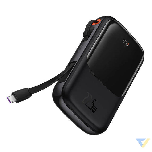 Powerbank Baseus Qpow PRO with cable 10000mAh 22.5W (Black) Powerbanks
