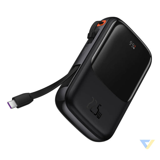 Powerbank Baseus Qpow PRO with cable 10000mAh 22.5W (Black) Powerbanks