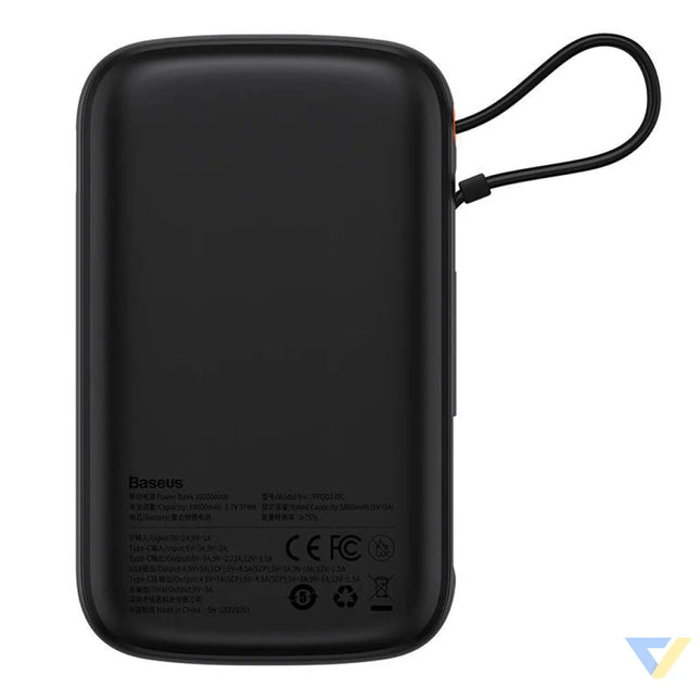 Powerbank Baseus Qpow PRO with cable 10000mAh 22.5W (Black) Powerbanks