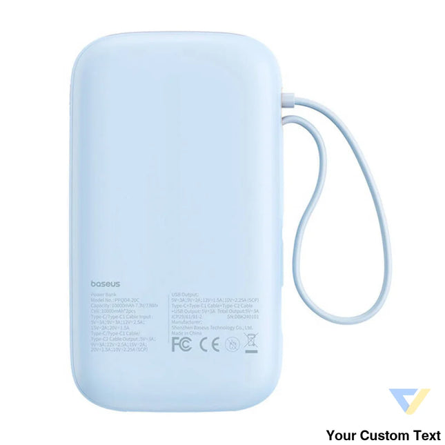 Powerbank Baseus QPow2 20000mAh 30W 2xUSB C (blue) Powerbanks