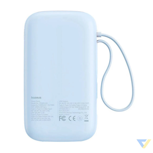 Powerbank Baseus QPow2 20000mAh 30W 2xUSB C (blue) Powerbanks