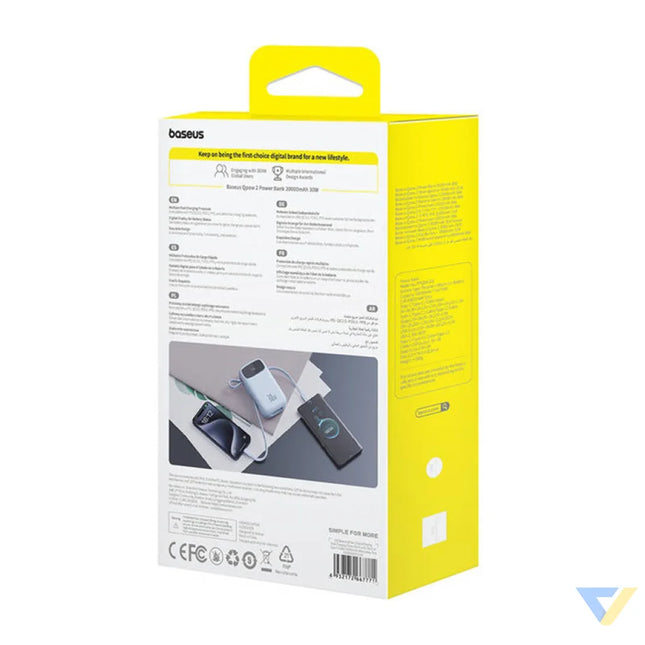 Powerbank Baseus QPow2 20000mAh 30W 2xUSB C (blue) Powerbanks