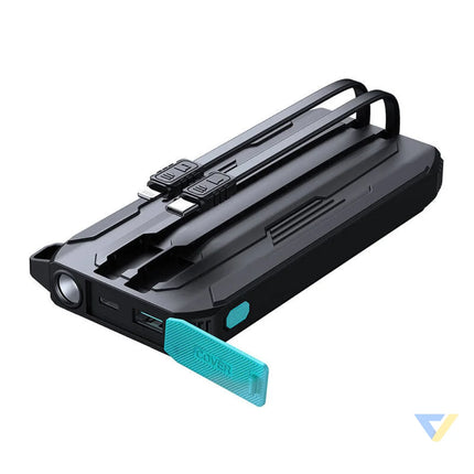 Powerbank Joyroom JR L017 10000mAh 22.5W with Lightning + USB C cable (black) Powerbanks