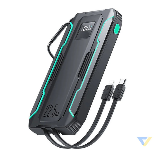 Powerbank Joyroom JR L017 10000mAh 22.5W with Lightning + USB C cable (black) Powerbanks