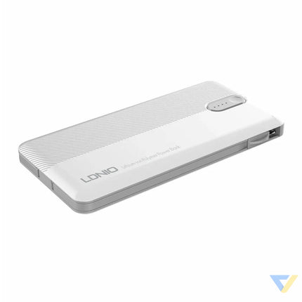 Powerbank LDNIO PL1013 10000mAh + 3in1 cable (white) Powerbanks