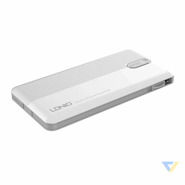 Powerbank LDNIO PL1013 10000mAh + 3in1 cable (white) Powerbanks