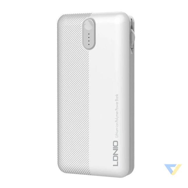 Powerbank LDNIO PL1013 10000mAh + 3in1 cable (white) Powerbanks