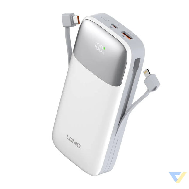 Powerbank LDNIO PQ20 22.5W 20000mAh USB C lightning (biały) Powerbanks