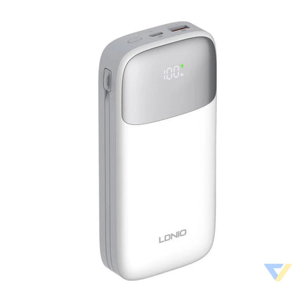 Powerbank LDNIO PQ20 22.5W 20000mAh USB C lightning (biały) Powerbanks