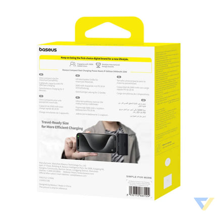 Powerbank OS Baseus Compact IP 5000mAh 20W (black) Powerbanks