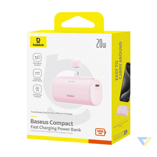 Powerbank OS Baseus Compact IP 5000mAh 20W (pink) Powerbanks