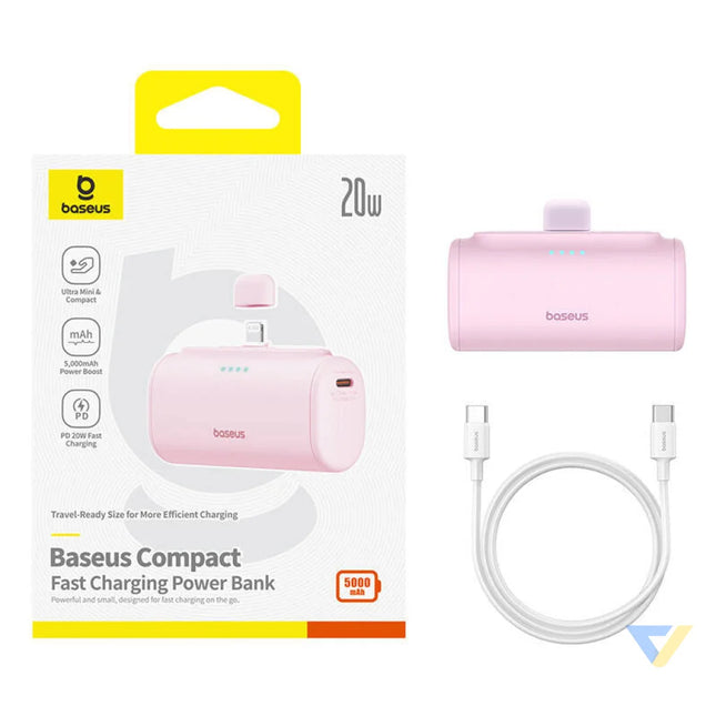 Powerbank OS Baseus Compact IP 5000mAh 20W (pink) Powerbanks