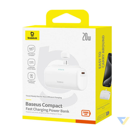 Powerbank OS Baseus Compact IP 5000mAh 20W (white) Powerbanks