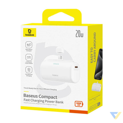 Powerbank OS Baseus Compact IP 5000mAh 20W (white) Powerbanks