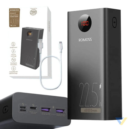 Powerbank Romoss PEA40PF 40000mAh 22.5W (black) Powerbanks