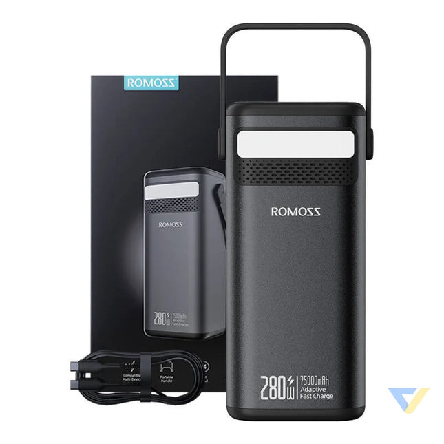 Powerbank Romoss PMT75 DC 75000mAh 280W 240Wh(black) Powerbanks