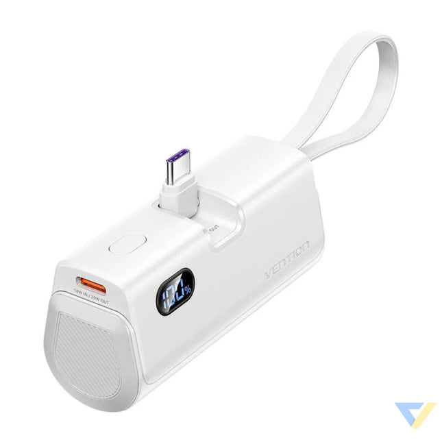 Powerbank Vention LED display 4800mAh 22.5W FHQW0 (white) Powerbanks