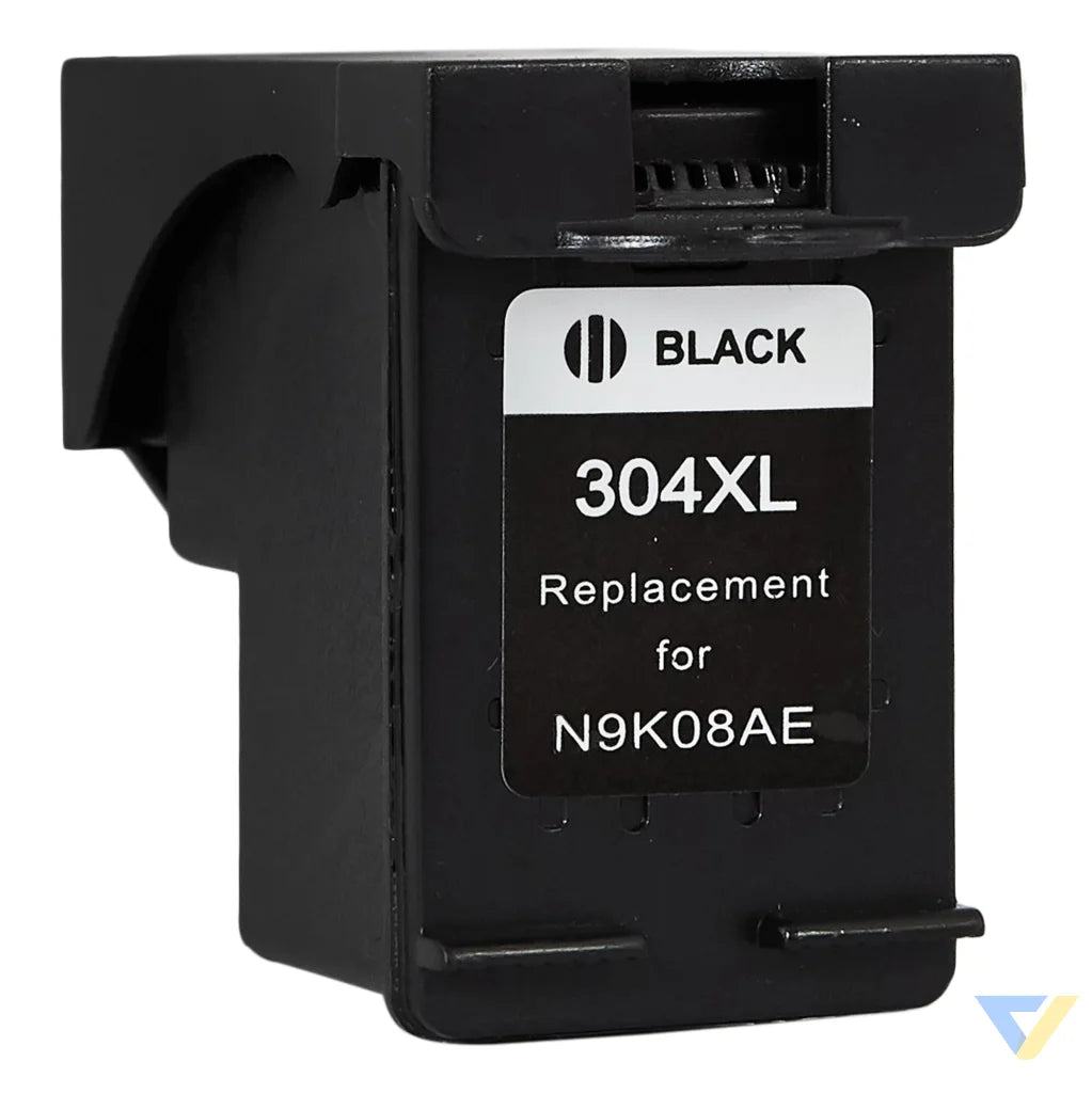 Printhead for HP | N9K08AE / 304XL | rem. | black | 20 ml | bulk | show ink level