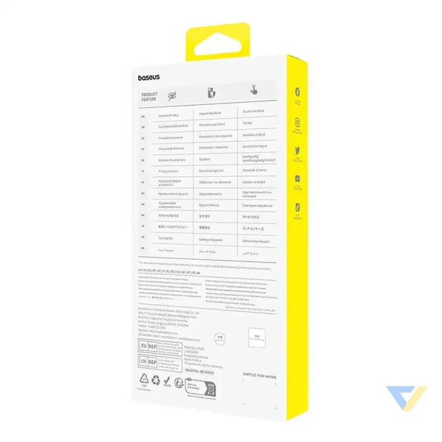 Privacy Protection Tempered Glass Baseus Diamond iPhone 15 For smartphones