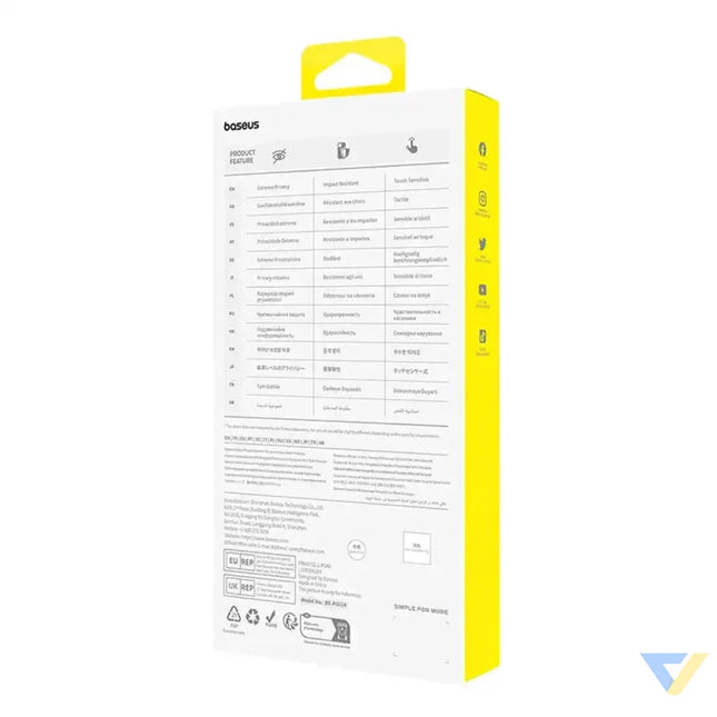 Privacy Protection Tempered Glass Baseus Diamond iPhone 15 For smartphones